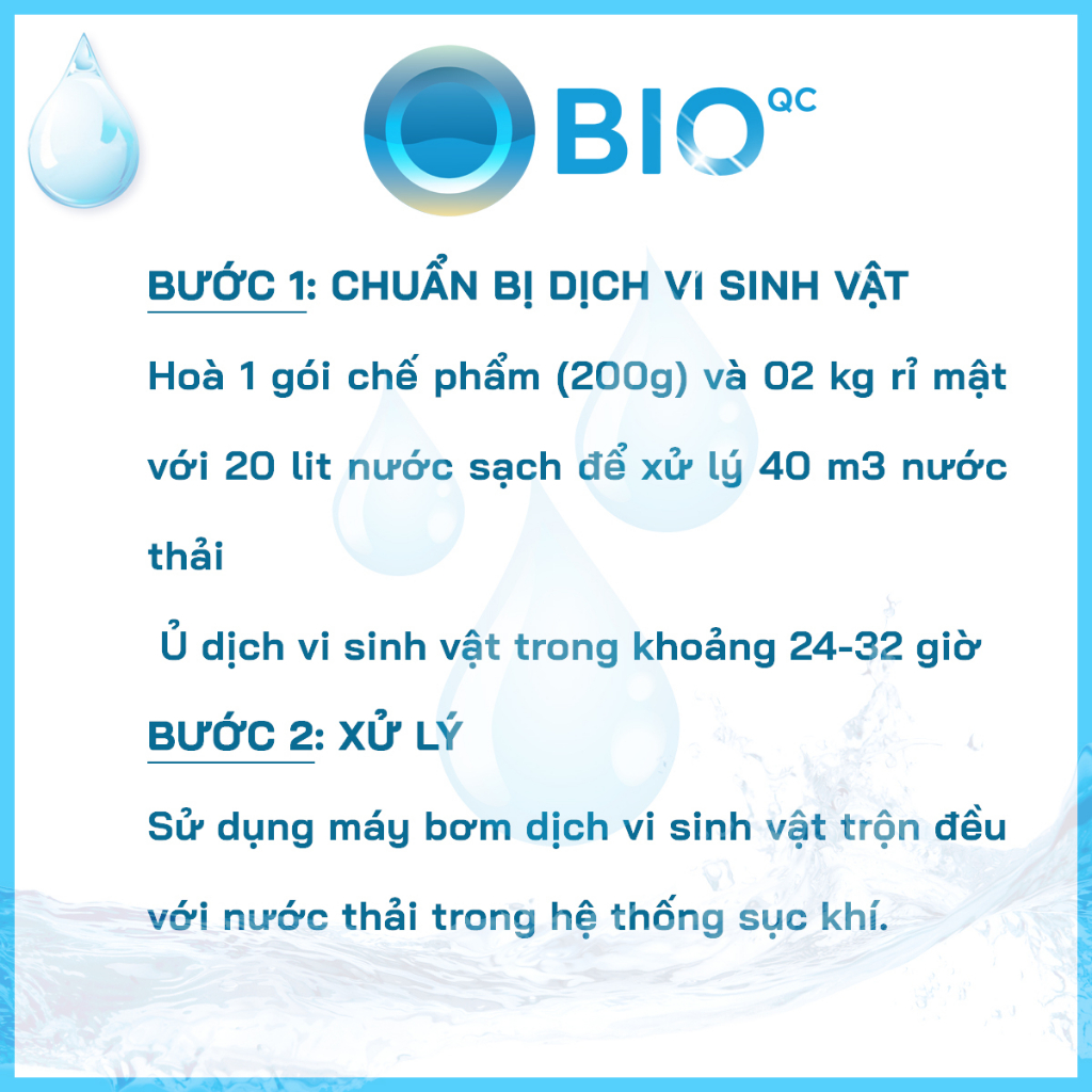 Combo mật rỉ đường + Vi sinh xử lý nước thải sinh hoạt, chể phẩm sinh học xử lý nước thải công nghiệp