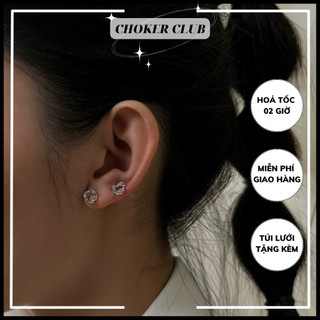 Hoa tai hình vòng lá E164 Choker Club