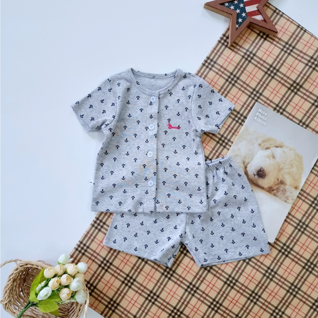 BỘ CỘC TAY CHO BÉ⚡️FREE SHIP⚡️ BỘ BUNNY CỘC TAY COTTON OGANIC CHO BÉ SƠ SINH ĐẾN 12KG