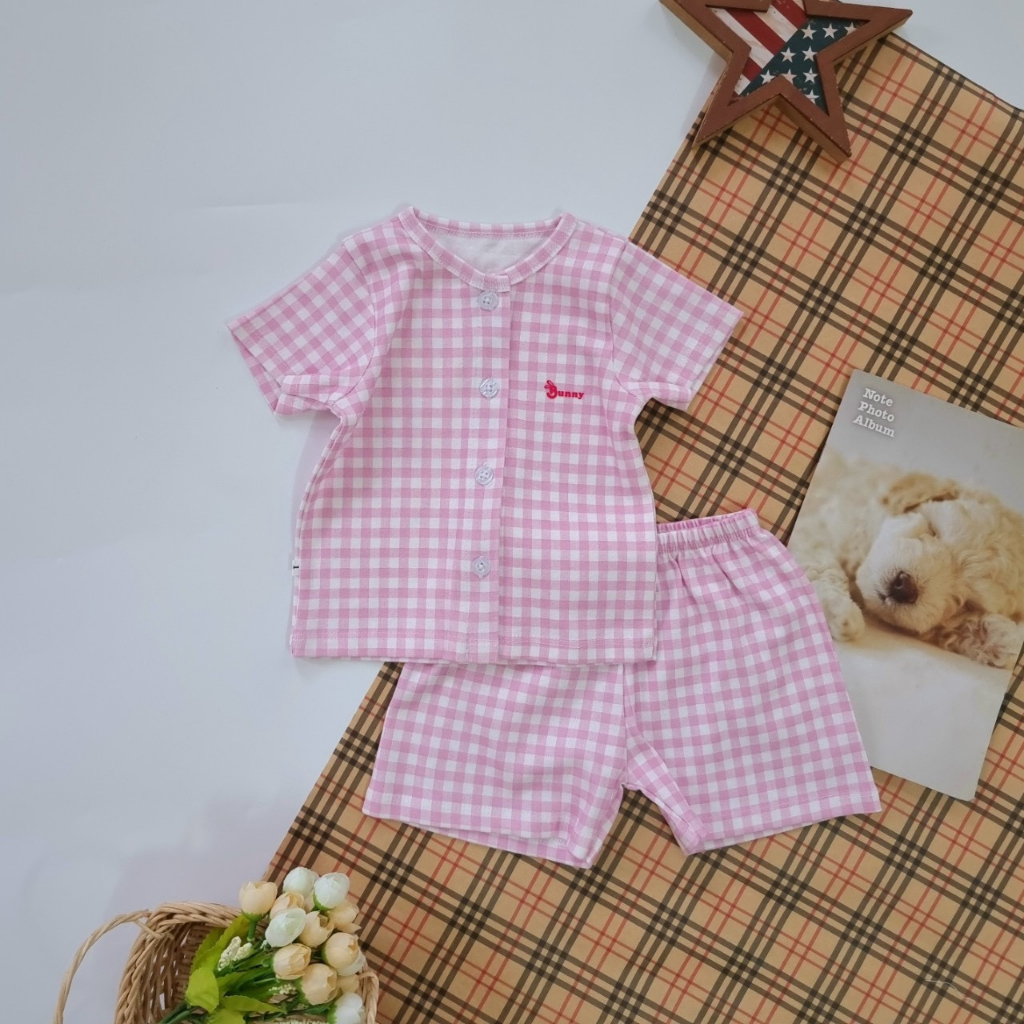 BỘ CỘC TAY CHO BÉ⚡️FREE SHIP⚡️ BỘ BUNNY CỘC TAY COTTON OGANIC CHO BÉ SƠ SINH ĐẾN 12KG