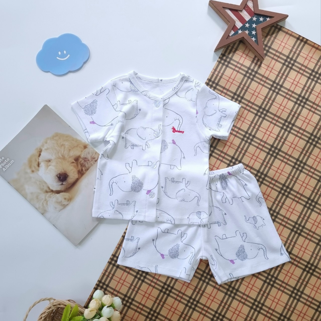 BỘ CỘC TAY CHO BÉ⚡️FREE SHIP⚡️ BỘ BUNNY CỘC TAY COTTON OGANIC CHO BÉ SƠ SINH ĐẾN 12KG