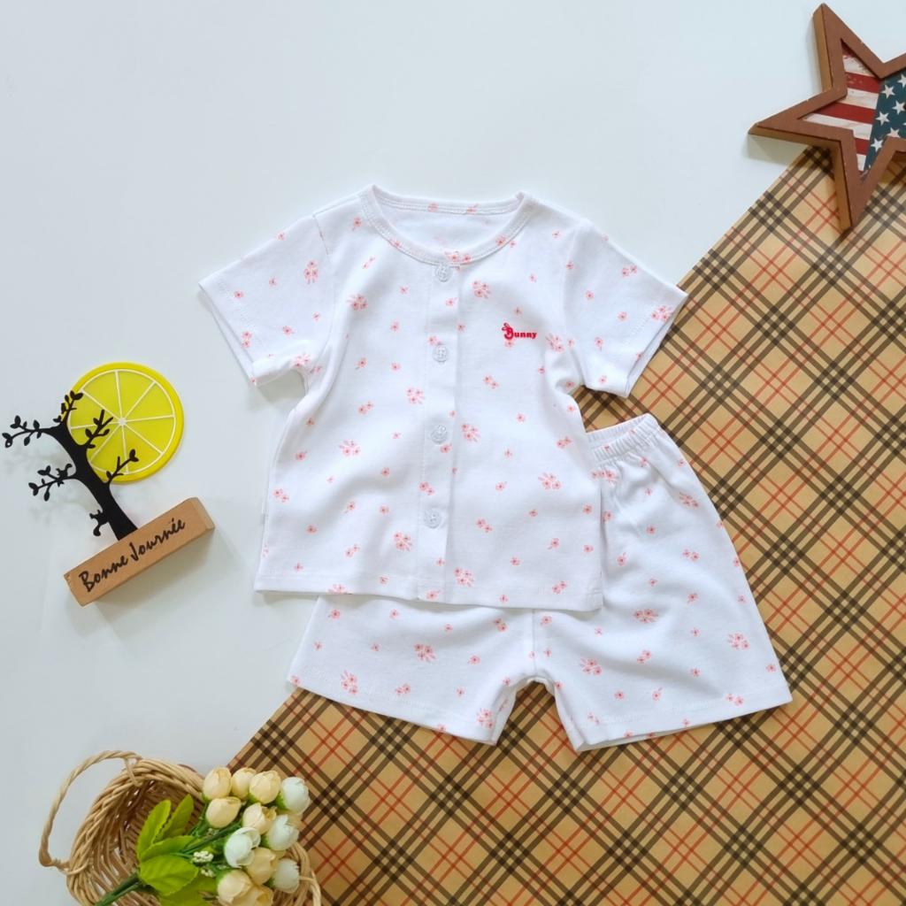 BỘ CỘC TAY CHO BÉ⚡️FREE SHIP⚡️ BỘ BUNNY CỘC TAY COTTON OGANIC CHO BÉ SƠ SINH ĐẾN 12KG