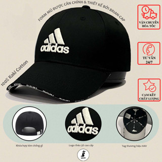 Nón kết lưỡi trai Adidas thể thao thêu logo 3D, mũ nón nam và nữ hàng xuất dư cao cấp phong cách Hàn Quốc.