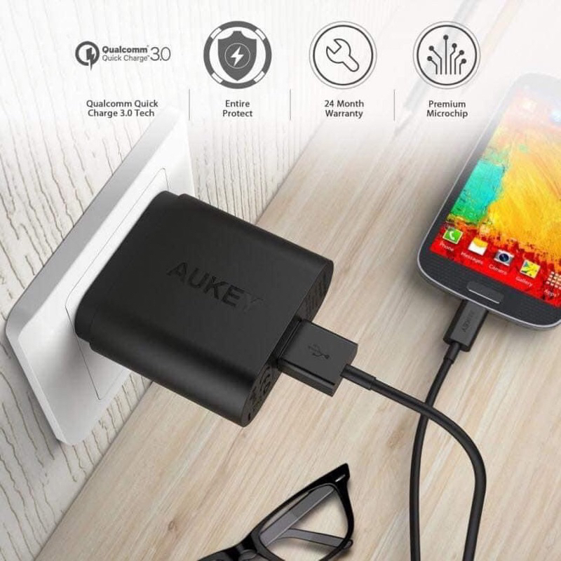 Củ sạc Aukey PA -T9 Quick Charge 3.0