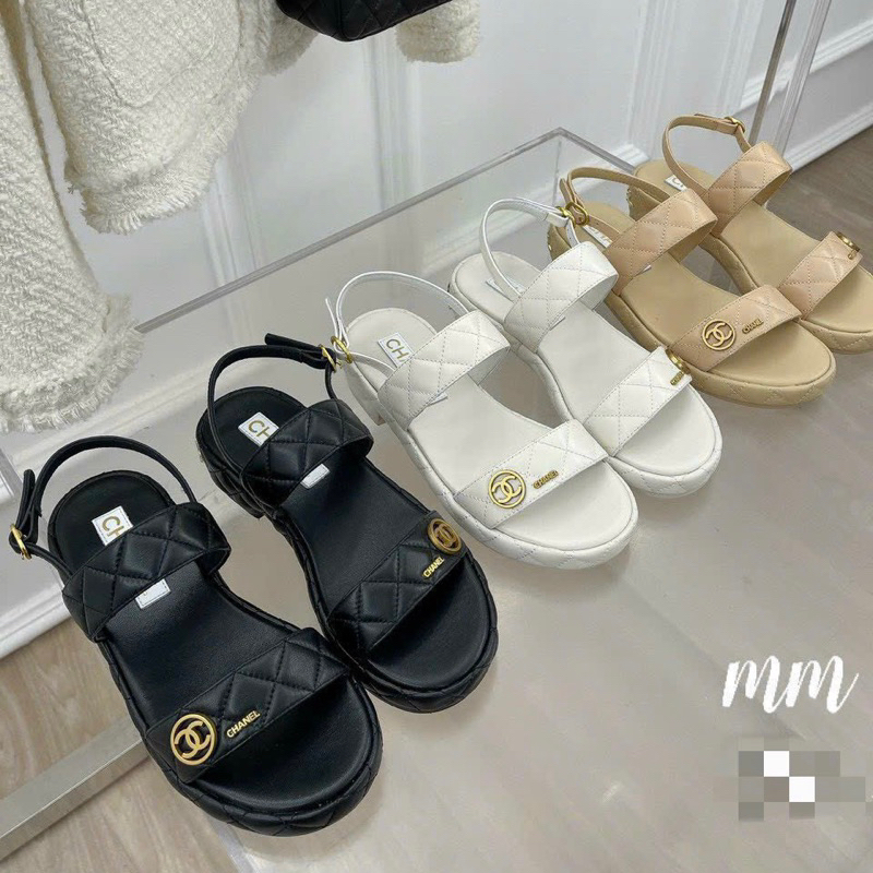 ( hỏa tốc +video thật )Sandan Xà Neo quai trần trám, chất da mềm có 3 màu. Hàng quảng châu cao cấp đầy đủ hộp túi