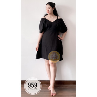Đầm lụa bigsize 55-90ký bao xinh ( ML959)