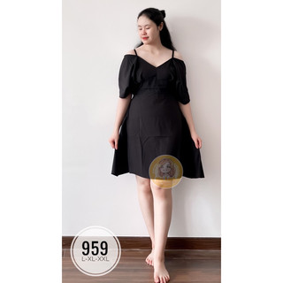 Đầm lụa bigsize 55-90ký bao xinh ( ML959)