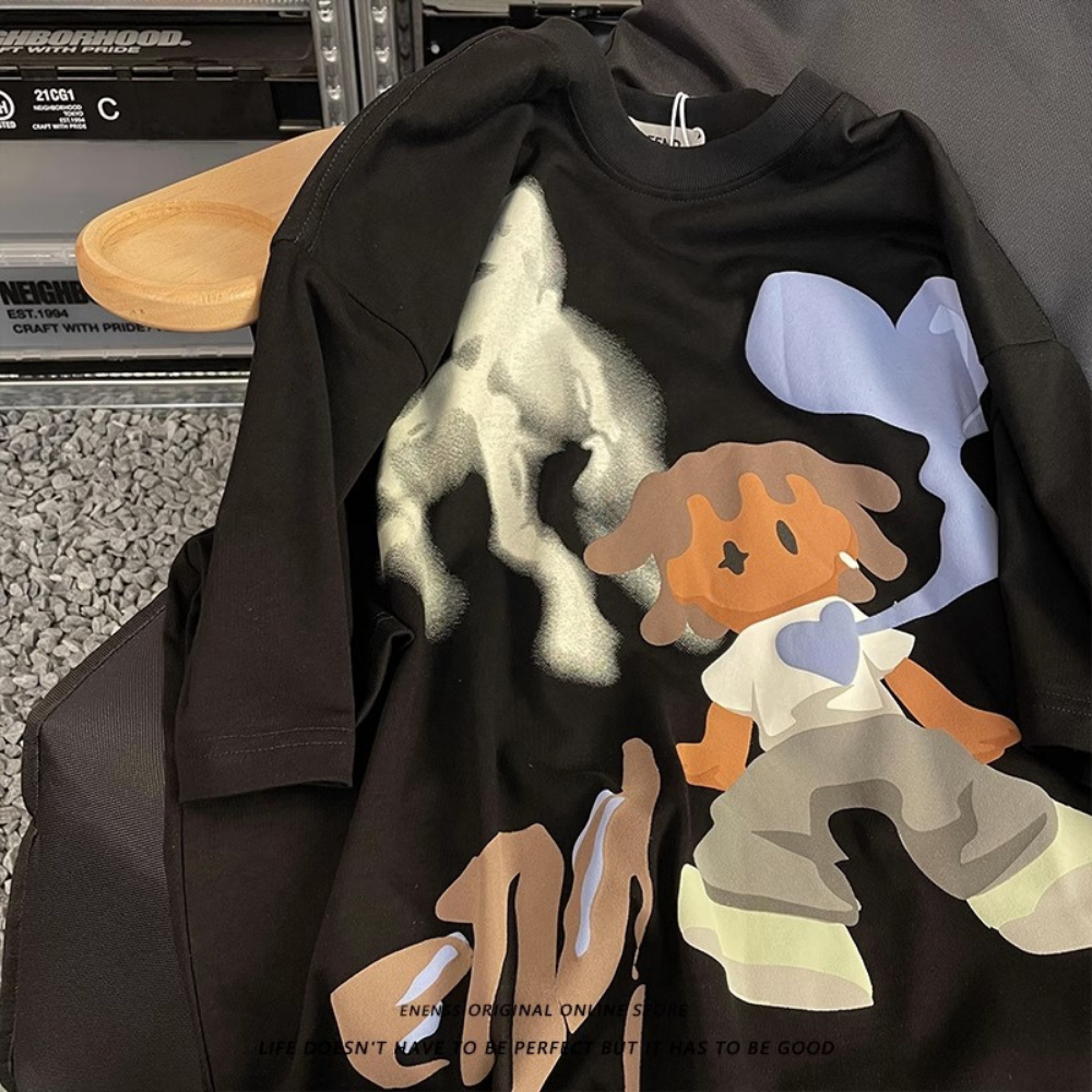 Áo Thun Tshirt Nữ Nam Unisex Chất Vải Thun Cotton Loang 3D Brand WAT455CT