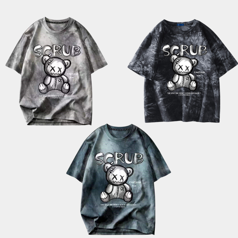 Áo Thun Tshirt Nữ Nam Unisex Chất Vải Thun Cotton Loang 3D Brand WAT455CT