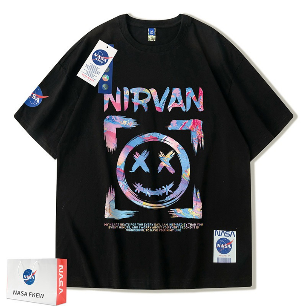 Áo Thun Tshirt Nữ Nam Unisex Chất Vải Thun Cotton Loang 3D Brand WAT455CT