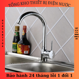 Vòi Chậu Rửa Bát Nóng Lạnh VRB 01 tặng đôi dây cấp inox