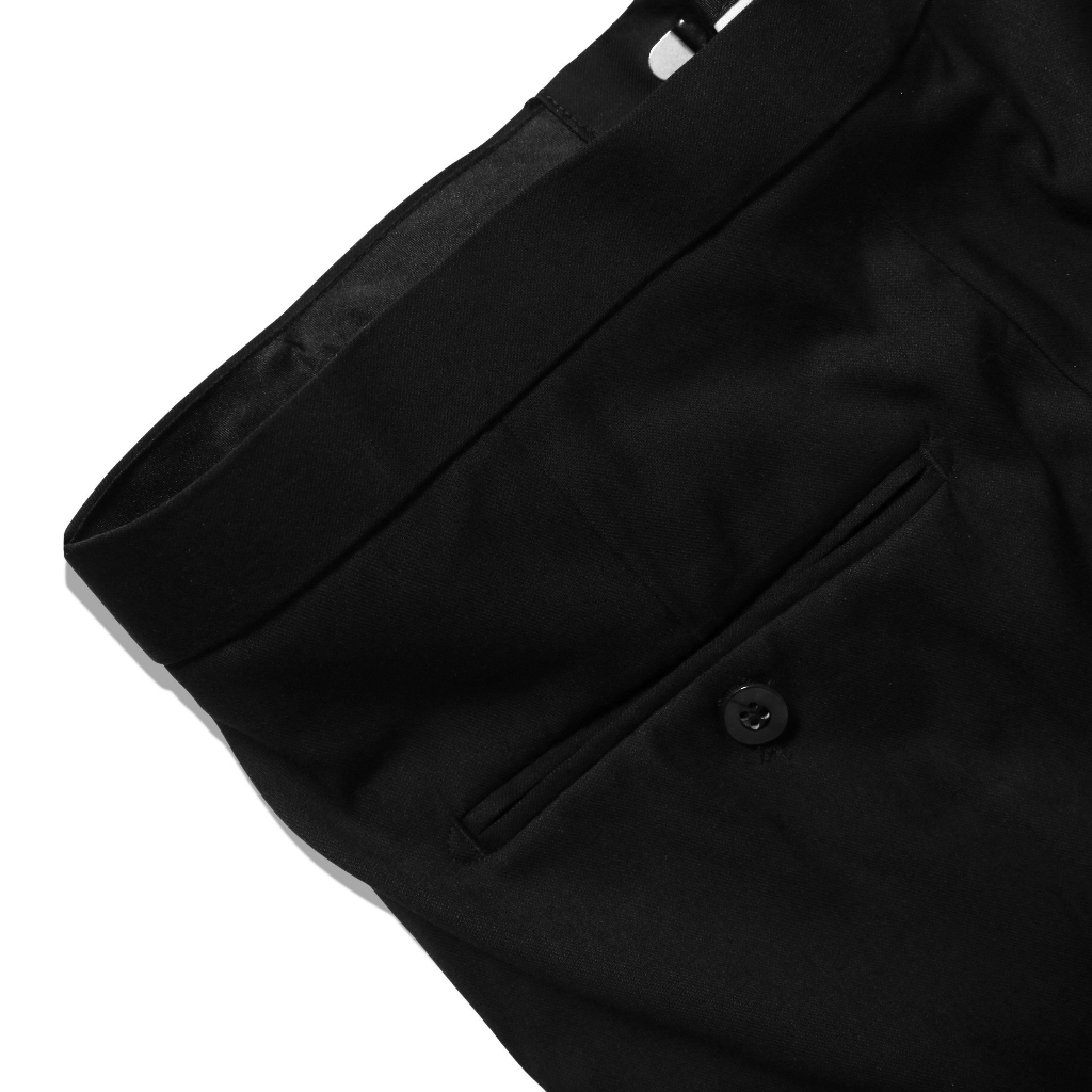 Quân Âu Nam Ống Đúng Dáng Suông Màu Đen CEFFYLO , Chất Liệu Cotton Cao Cấp - CEFFYLO