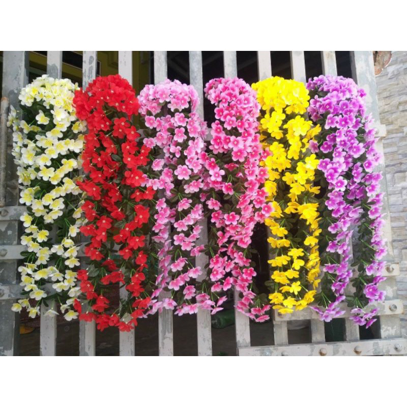 rủ hoa giả cao cấp-rủ hoa đỗ quyên rủ tú cầu