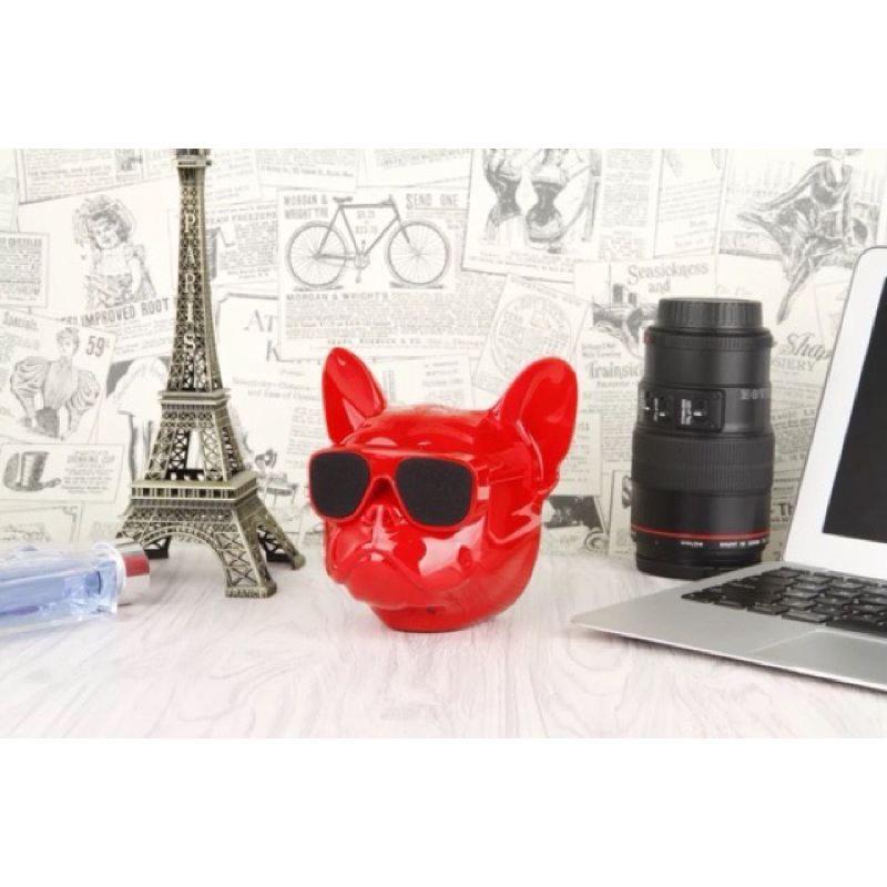 Loa Bluetooth Mini Đầu Chó Bull Nghe Nhạc Cực Hay Pin Sạc Dùng Lâu Màu Sắc Cá Tính Chống Thấm Nước Tốt Hỗ Trợ Thẻ Nhớ