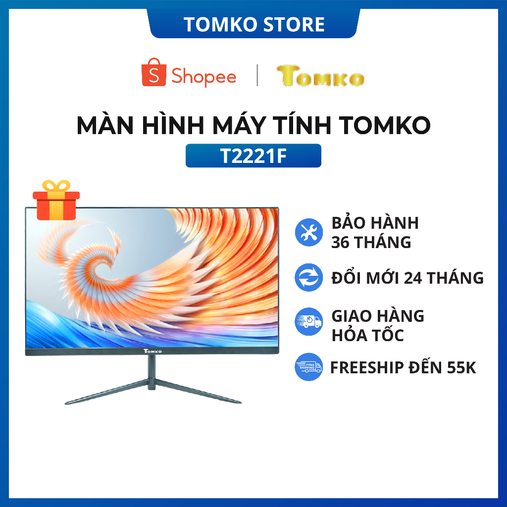 Màn Hình Tomko T2221F 22"FHD VA 75Hz 5ms AMD Freesync 3 Cạnh Chân-V | BigBuy360 - bigbuy360.vn