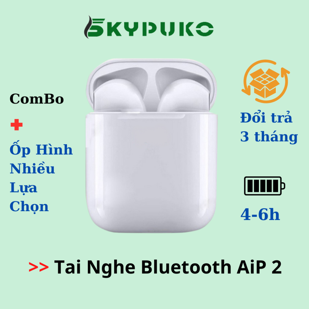 Tai nghe bluetooth AP2 AP3 Pro không dây pin trâu,cảm ứng, định vị, Đổi tên, đàm thoại hàng hiệu SKYPUKO