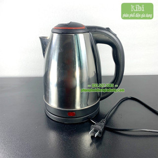 Ấm siêu tốc inox, ấm đun nước dùng điện 1.8 lít tự động ngắt khi sôi