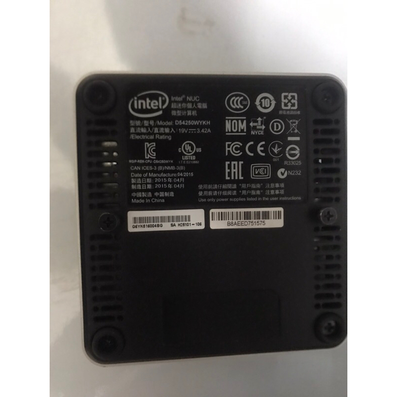 Máy tính Intel NUC D54250WYK mini pc i5-4250u RAM8G SSD128G. | BigBuy360 - bigbuy360.vn