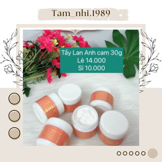 Kem tẩy trắng da lan anh 30g ⚡ loại xịn ⚡ kem dưỡng trắng da lan anh hộp màu cam, chất kem mềm tan nhanh