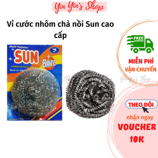 Vỉ cước nhôm chà xoong nồi, cước rửa chén sun cao cấp siêu sạch