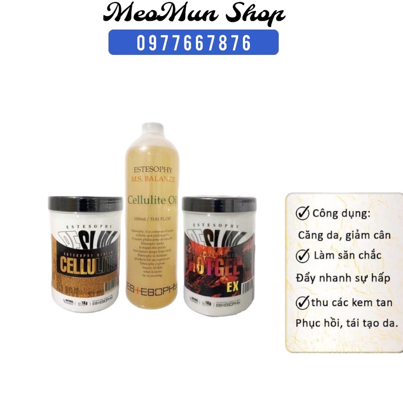 Bộ Giảm Béo Estesophy hàn quốc, Kem Tan Mỡ Kem Săn Chắc Dầu Dẫn Phá Tổ Chức Mỡ. Chinh Hãng.