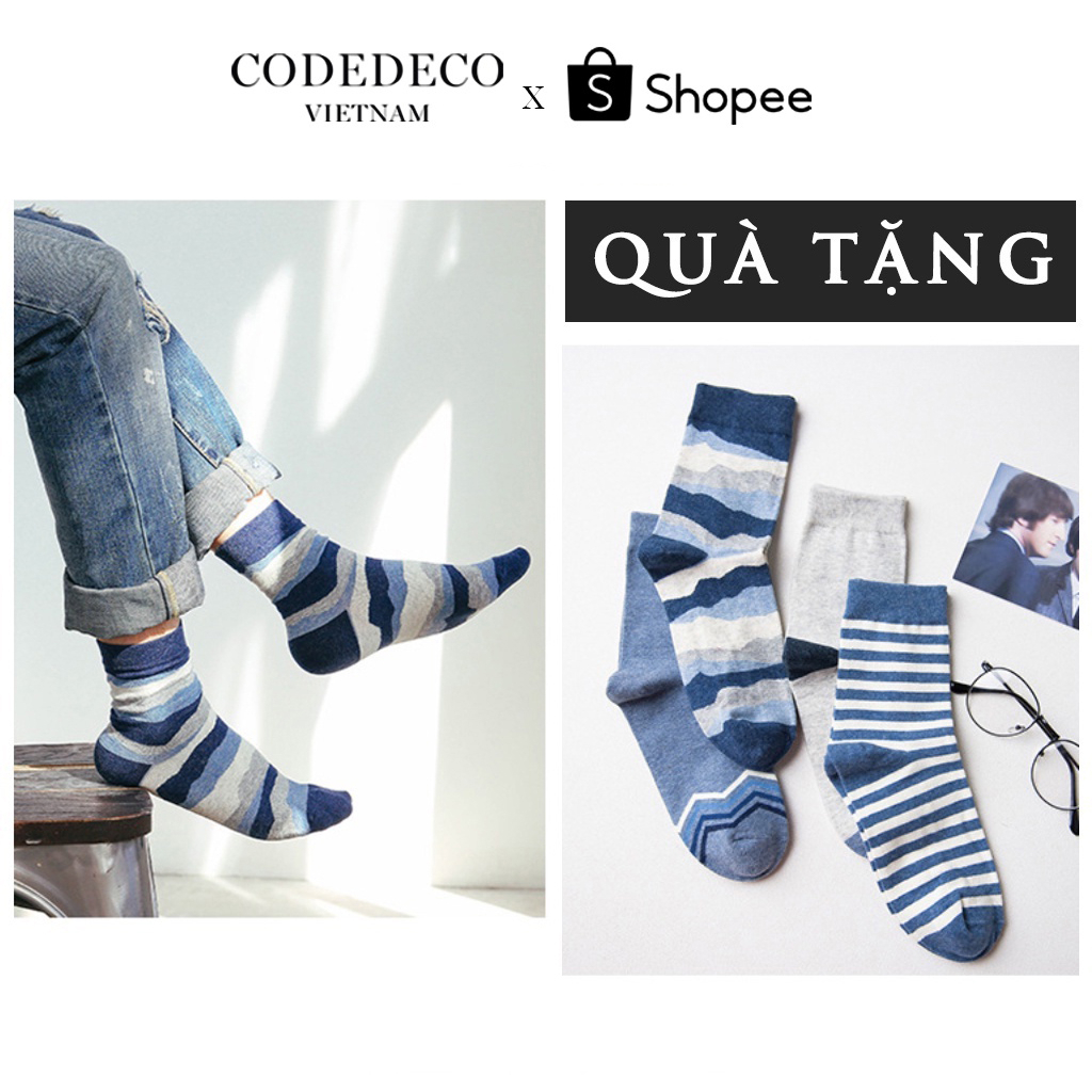 Tất vớ nam nữ cao cổ, thấp cổ Code Deco, cotton, kháng khuẩn, khử mùi tốt, thấm hút mồ hôi