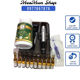 Combo bộ máy cấy tảo a1-c + vitamin C hàn +tảo soắn + 5 kim Nano