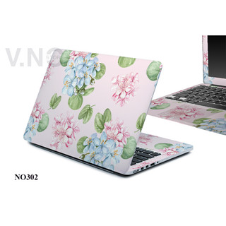 Decal dán laptop mẫu hoa VNO SKIN cao cấp cho các dòng laptop
