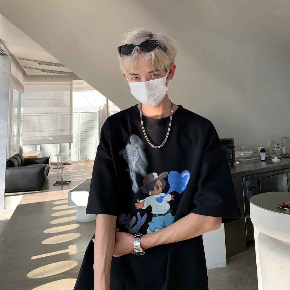 Áo Thun Tshirt Nữ Nam Unisex Chất Vải Thun Cotton Loang 3D Usz WAT460CT