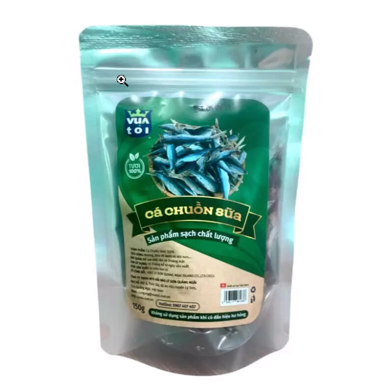 Cá Chuồn Sữa - Đặc sản khô - Vua Tỏi - gói 150gram