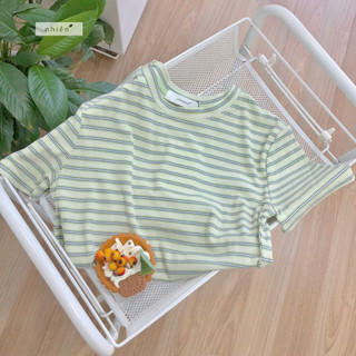 Áo thun sọc nữ tay ngắn nhiennhienvintage BT200