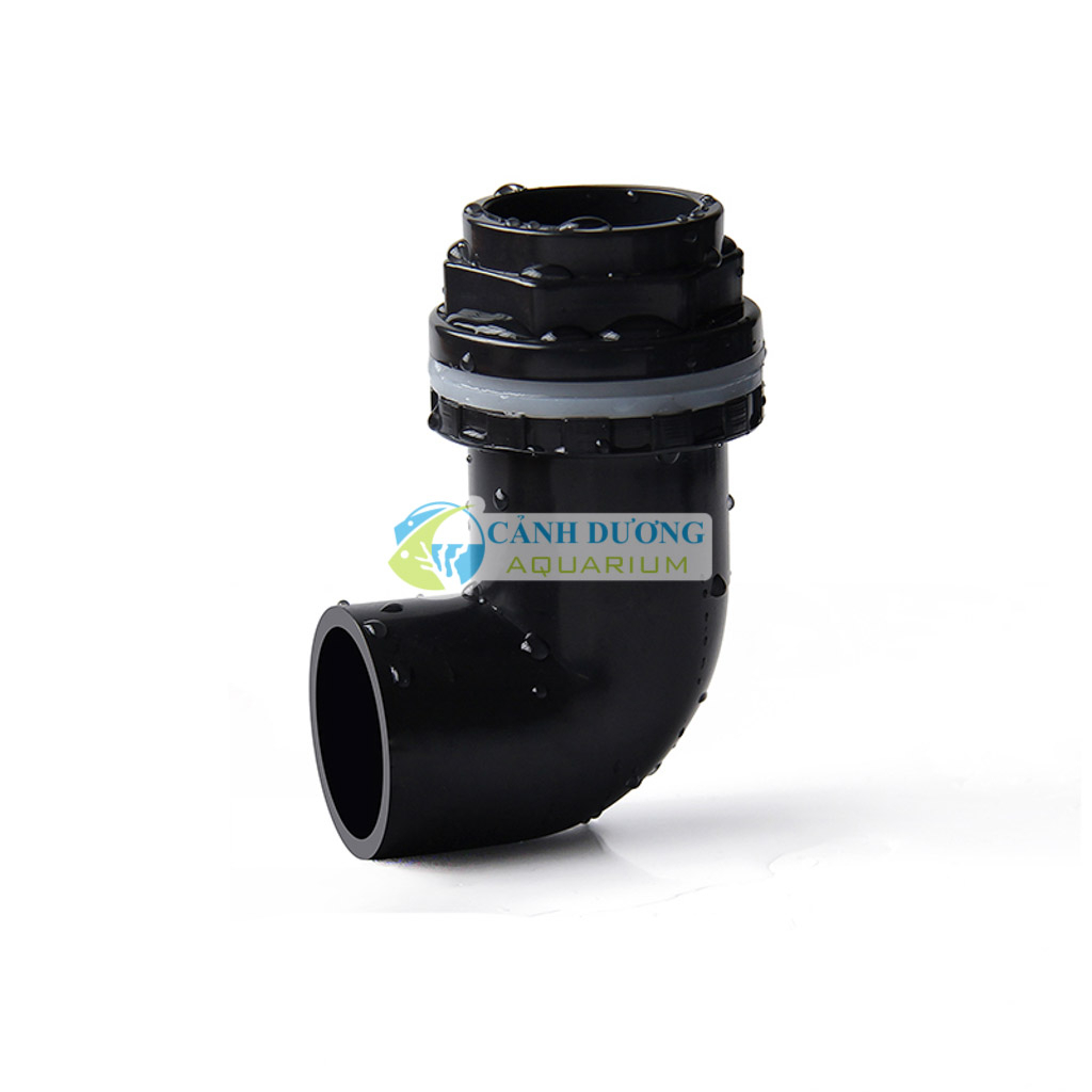 Nối răng trong góc 90 độ, răng ngoài màu đen ĐEN U-PVC Phi 32-25-20 chuyên dùng cho hồ cá