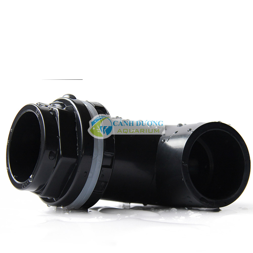 Nối răng trong góc 90 độ, răng ngoài màu đen ĐEN U-PVC Phi 32-25-20 chuyên dùng cho hồ cá