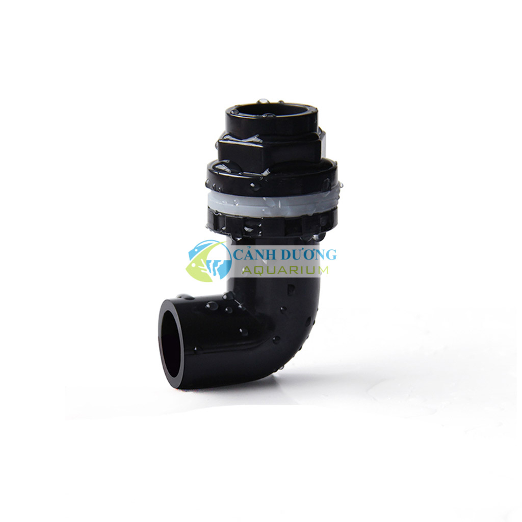 Nối răng trong góc 90 độ, răng ngoài màu đen ĐEN U-PVC Phi 32-25-20 chuyên dùng cho hồ cá