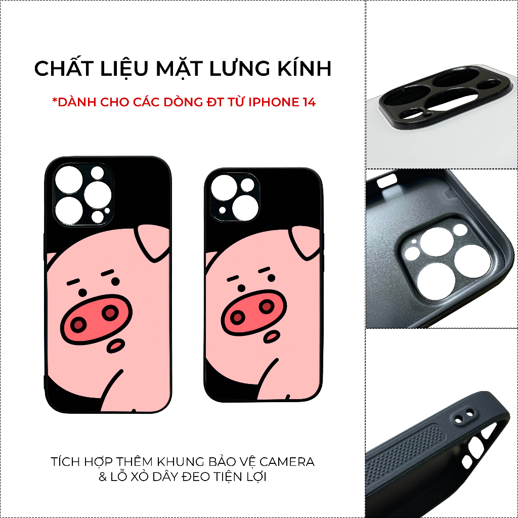 Ốp lưng Unique Case dành cho iPhone hình heo Animal ANI068