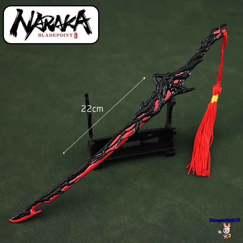 Mô hình Naraka Bladepoint Flaming Ash Burning Tàn kiếp Thiêu Rụi đao