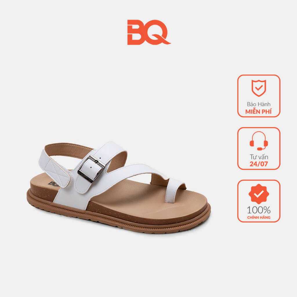 Giày sandal nữ quai chéo xỏ ngón đế bằng cao 2 phân BQ SD CHC019 (Xi)