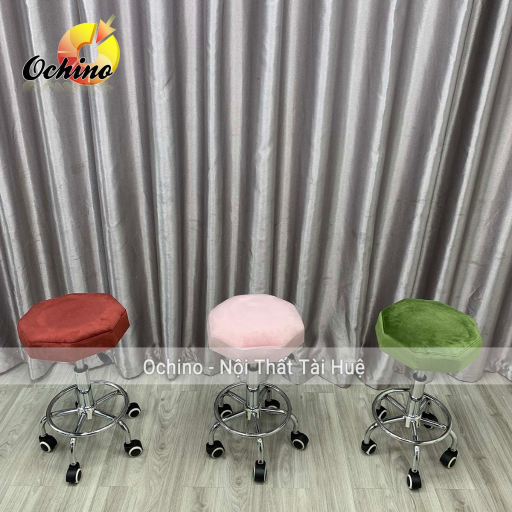 Ghế Spa Phun Săm Mẫu 8 Cạnh Chân Bánh Xe Tròn Thường Có Chỗ Để Chân Tiện Lợi (Hàng Sẵn)