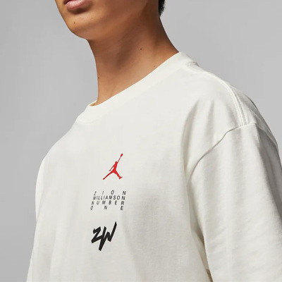 Áo Thun Thun Men's Jordan ZION Alphabet Logo Printing Pullover+DV2451+Hàng Chính Hãng cho Nam