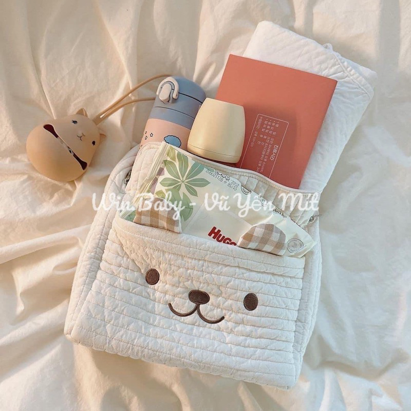 Balo gấu đi học THÊU TÊN cho bé