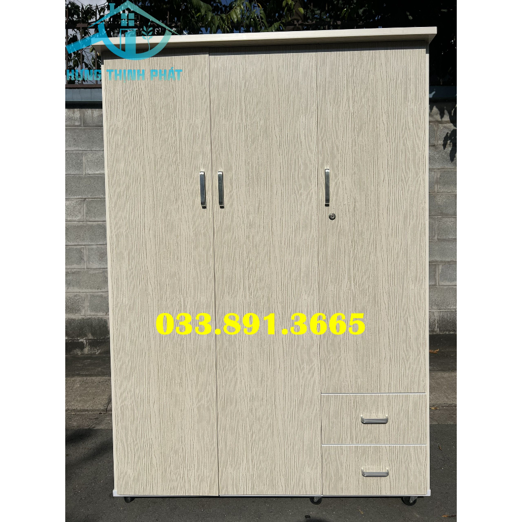 Tủ quần áo nhựa 3 cánh lớn 1m8-1m25-47 [ giao nhanh hỏa tốc 2h ]
