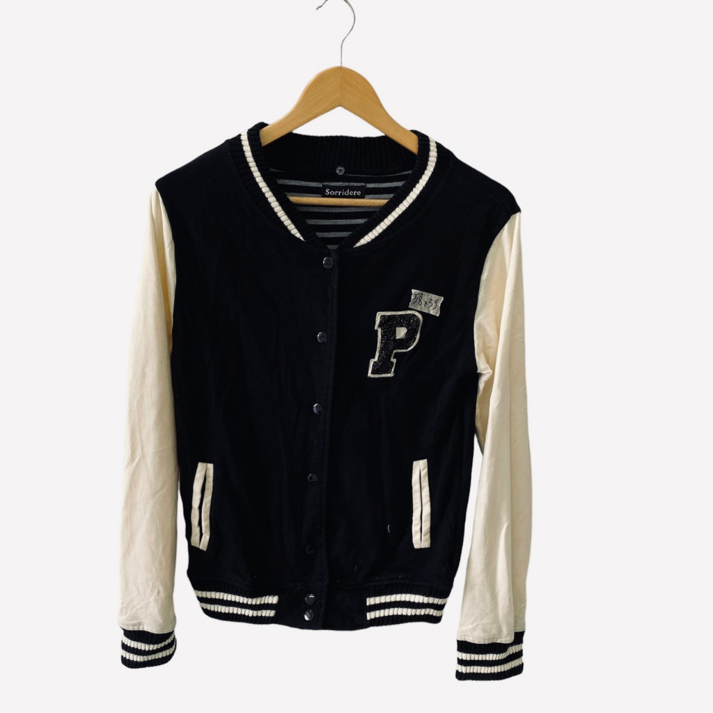 Áo Khoác Bomber Bóng Chày 2hand Mùa Hè Unisex, Áo Jacket Phối Nỉ Secondhand Nam Nữ