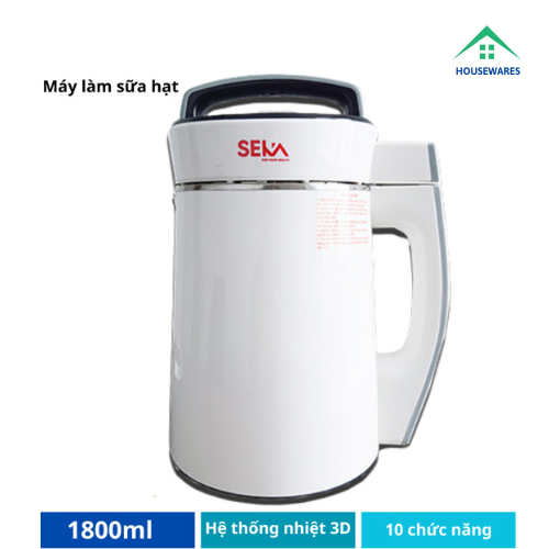 Máy Làm Sữa Hạt Đa Năng Kaw/Seka 1800 Lit Dành Cho Cả Gia Đình, Bảo Hành 12 Tháng