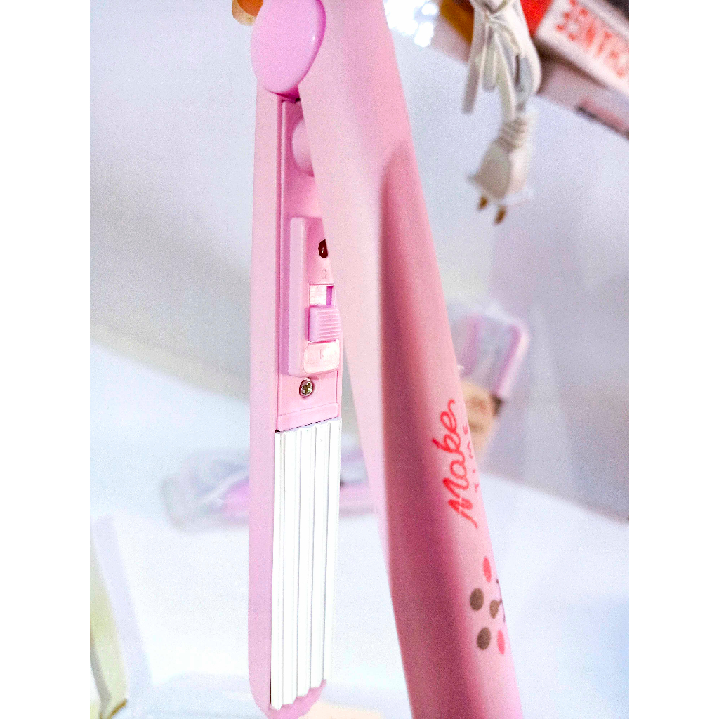 Máy dập xù máy tạo nếp tóc mini tiện lợi du lịch hàng chuẩn đẹp máy là tóc máy làm xoăn