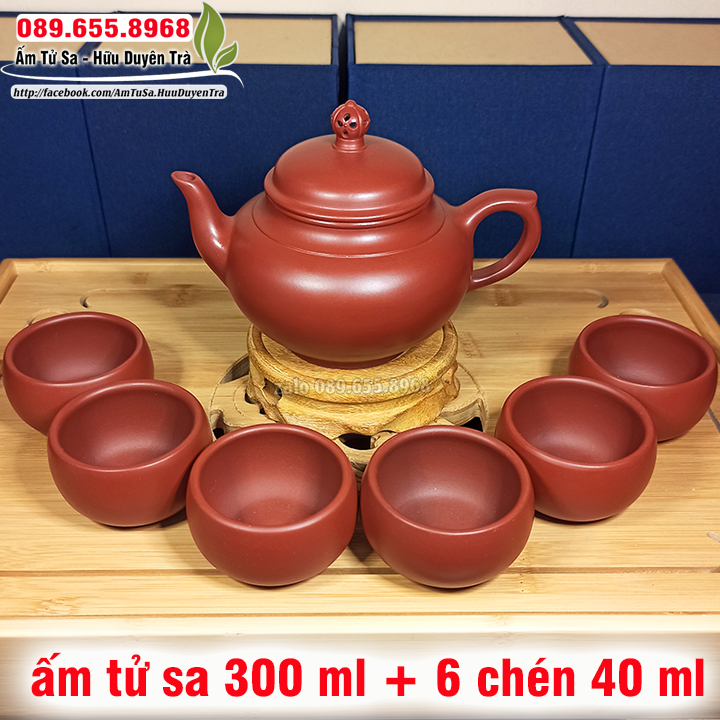 Ấm trà Tử Sa HỎA THẠCH LIÊN (cao cấp) -ấm tử sa nghi hưng dùng trà đạo cùng trà ô long, trà mạn,trà thái nguyên,trà sen
