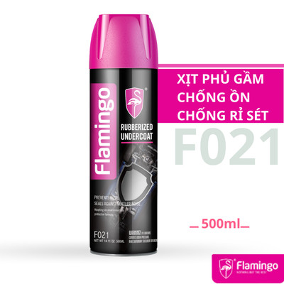 Sơn Xịt Phủ Gầm Chống Ồn Chống Rỉ Sét Flamingo F021 500ml - Hãng Phân Phối Chính Thức