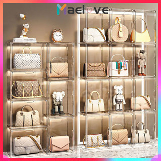 Tủ Trưng Bày Túi Xách Hộp Đựng Túi Xách Hộp đựng giày nhựa ngang trong suốt lắp ráp trưng bày giày dép nước hoa hộp nước