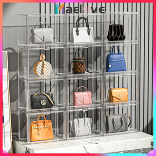  Hộp trong suốt Hộp đựng giày nhựa ngang Hộp Đựng Túi Xách trong suốt lắp ráp trưng bày giày dép nước hoa hộp sách 