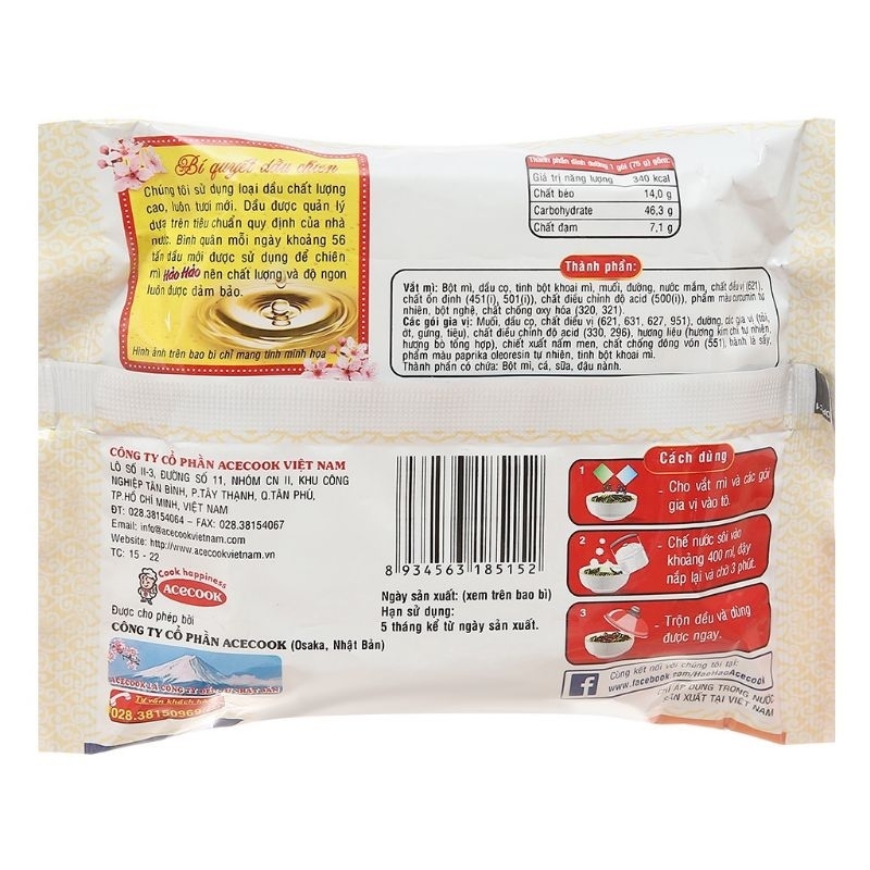 Thùng 30 gói mì Hảo hảo vị Kim Chi/ chua cay 75g