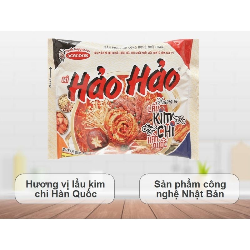 Thùng 30 gói mì Hảo hảo vị Kim Chi/ chua cay 75g